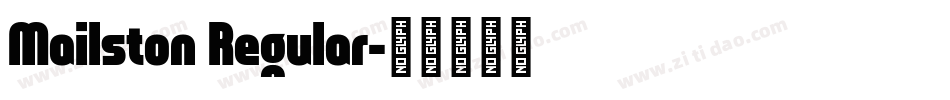 Mailston Regular字体转换